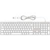 Yivandi Tastiera con cavo in alluminio per Apple Mac con layout extra sottile UK e tastiera numerica, compatibile con iMac, MacBook Pro/Air, Magic
