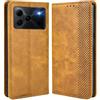 MOJIA Cover per Doogee Note 56 / Note 56 Plus/Note 56 Pro, PU Custodia Antiurto Resistente ai Graffi, Custodia Flip Portafoglio per Telefono con Supporto e Slot per Schede. Marrone