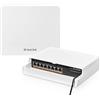 MokerLink Switch Gigabit PoE a 8 porte per esterni, 8 porte PoE+ 1000 Mbps, 802.3 af/at 120 W, impermeabile senza ventola, Plug and Play Switch