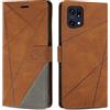 SONWO Cover per Oppo Find X5 PRO Custodia, Flip Caso in PU Pelle Case Cover Premium Portafoglio Custodia per Oppo Find X5 PRO, Slot per Schede, Supporto Stand, Marrone