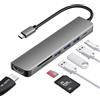 DEMKICO Hub USB C 7 in 1 Multiporta con 4K HDMI, USB-C PD, USB 3.0, Due USB 2.0 e SD/TF - Adattatore USB C a HDMI Compatto per Laptop, Tablet e Smartphone