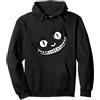 Alice in Wonderland Designs Stregatto Grinning in bianco e nero Felpa con Cappuccio