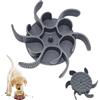 LXBCTOP Ciotola per alimenti lenta, in silicone, a spirale in silicone, ciotola per cani, ciotola per cani a spirale, tagliabile (grigio)