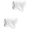 Tamaris Orecchini - Orecchini con cuore organico in acciaio inox - Argento - 1 cm - Impermeabile e delicato sulla pelle