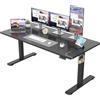 JUMMICO Scrivania regolabile in Altezza, Standing Desk, Piano Unico 15 mm, con 2 Memoria Altezza, Allarme Anti-Sedentarietà, Scrivania Ufficio Elettrica Regolabile, Scrivania Gaming