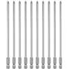 QUARKZMAN 10Pz #1 Punte Cacciavite Phillips PH1 1/4 Gambo Esagonale 6 (150mm) Lungo Acciaio S2 Magnetiche Inserti per Avvitatore per Cacciavite Elettrico Punte Trapano 0.157 (4mm) Asta