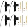 Mintice 4 Pezzi Auto Motore Potenza Attuatore Serratura Porta Blocco Cavo a 2 Fili 12V Chiusura Centrale Sistema di Bloccaggio Telecomando