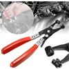 yeemeen Pinza per Fascette Stringitubo, 1Pcs Pinza Fascette Auto, Pinza per Tubi Auto per il Montaggio e lo Smontaggio di Tubi Flessibili, Strumenti di Riparazione Auto