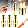 WiDream 5 Pezzi 1/4 BSP Attacchi Connettore Rapidi Europei, Raccordi Aria Compressa Europeo, Attacchi Rapidi Aria Compressa 1/4 BSP, Per Set Di Raccordi Per Tubi Europei (Oro)