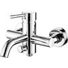MAMMOLITI Marco Mammoliti | Miscelatore Vasca da Bagno Esterno Meccanico Luvola 35 in Ottone Cromo, 21,4x21x14cm