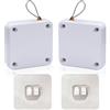 HIFROM 2 chiudiporta senza forature, porte interne, apriporta automatico, porta interna per casa, bianco