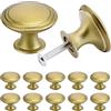 TsunNee 12 pomelli vintage per armadietti, pomelli per cassetti chic, maniglie per credenze da cucina in ottone antico, pomelli rotondi per porte di mobili da 30 mm