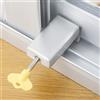 WANLIAN 1PCS Door Window Lock Stopper regolabile di sicurezza scorrevole scorrevole antifurto Bambini Security LockChild Plastic Steel alluminio libero barriera di porta Window Door anti slip