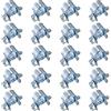 ywchoshe 20 Pz Morsetti per Tubi Flessibili, Morsetti per Tubo ad Iniezione di Carburante, Mini Fascette Stringitubo Clip in Acciaio Inossidabile per Fissaggio di Tubo Benzina - 10-12 mm