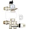 ROOwarMer kit gruppo pompa riscaldamento di valvola sfogo aria sicurezza testa termostatica termostato - per collettore riscaldamento a pavimento pompa ricircolo acqua riscaldamento