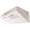 Respekta Cappa a testa libera/Cappa a incasso 60 cm/Cappa a incasso in metallo bianco con frontale in vetro bianco/Funzione di ricircolo d'aria / CH12060 W-21 / A+ / 55-64 dB