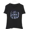 Guess T-Shirt Donna Medio Pullover Girocollo Nero Elasticizzato Dettagliato