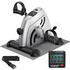 Sportneer Pedali per anziani, mini cyclette con display LCD, attrezzi per il fitness per la casa - bici da tavolo, ergometro, anziani, braccia e gambe per anziani con tappetino antiscivolo (argento)
