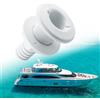 yotutun Barca Marine Yacht Scarico, 1-1/2 Zoll 34mm Raccordo Passante per Scafo Raccordi di Scarico Passascafo Marino in Plastica Tappo di Scarico per Yacht di Marina Accessorio