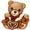 THUN - Teddy Buon Anno 2026 in ceramica - 7,3x5,7x7,5 cm