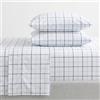 Nautica - Set di lenzuola per letto matrimoniale, lenzuolo con angoli e federa, set casual per la casa (Clarkson Blue, Queen)