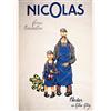 Wee Blue Coo Advert Nicolas Wine Merchant Vintner Nectar Bottle Paris Art Print Poster Wall Decor 12X16 Inch Pubblicità Vino Bottiglia Parigi Manifesto Parete