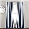 Lush Decor Wilbur - Coppia di tende per finestre filtranti, 213 cm di lunghezza x 132 cm di larghezza, colore: blu navy