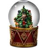 The San Francisco Music Box Company Globo d'acqua a tamburo schiaccianoci