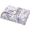 Betsey Johnson - Coperta doppia, biancheria da letto leggera e calda, decorazione per la casa per tutte le stagioni (fiocchi da balletto viola, doppio)