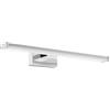 Eglo LED lampada specchio Galenzana-E, luce bagno, illuminazione specchio in alluminio e plastica cromata e argento, bianco neutro, IP44