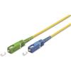 goobay 59659 - Cavo in fibra ottica (FTTH) monomodale (OS2) Simplex/SC APC (8°) maschio a SC-UPC (8°) maschio/cavo onda luminosa, 2 m