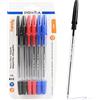 Pryma Penna a Sfera Handy con Fusto Trasparente, Punta da 1 mm - Scrittura Fluida e Precisa (Blu, Rosso e Nero, 12 pezzi)