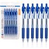 Pryma Penna a Sfera a Scatto Click Punta 1 mm 6 pz - Scrittura Fluida e Precisione (Blu)