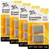 MONT MARTE Gomma Pane, 2 pezz, confezione da 4 pack, Gomme impastate per il disegno, per creare punti salienti, cancellare o schiarire opere d'arte a carboncino, pastello, matita, gesso