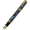 Xezo Penna stilografica Xezo Maestro, pennino fine. Conchiglia in abalone naturale con placcatura in oro 18K. Artigianale, serializzato, non ce ne sono due uguali