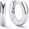 ChicSilver Orecchini Cerchio Argento 925 Donna Piccolo, 6mm Orecchini a Cerchio Donna Argento, Confezione Regalo per Compleanno Natale Anniversario