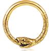 Vankula Piercing per setto nasale, in acciaio chirurgico, 8 mm, 10 mm, 16 g, ideale per donne e uomini, colore nero, oro, argento, Metallo