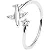 WearTravelers | Anello Aereo Stellina con Zirconi - Argento 925