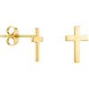SOFIA MILANI - Orecchini Donna Argento 925 - Placcati in Oro - Orecchini a Perno a Croce - 20903