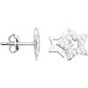 SOFIA MILANI - Orecchini da Donna in Argento 925 - Con Pietra Zircone - Orecchino a Perno a Stella - E0838