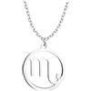 Sofia Milani - Collana da Donna in Argento 925 - Ciondolo a Segno Zodiacale Scorpione - N0724