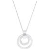 Swarovski Pendente Hollow, Circolare, medio, Bianco, Placcato rodio
