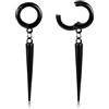 Vankula Orecchini Pesi Pendenti Flesh Tunnel Pesi Orecchini A Cerchio In Acciaio Inox Per Uomini Donne Orecchini Allungati Gioielli 4mm 6mm 8mm, 3mm, Metallo