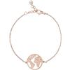 WearTravelers Bracciale Mappamondo Regolabile Unisex - Acciaio Inox | Regolabile - Mappamondo - Gioiello Tema Viaggio - Idea Regalo Viaggiatori - Modello Londra