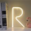 ENUOLI Lettere LED Neon Light Iscrivere-R Alfabeto A-Z Capitello segno verbale Parole caldo Neon illuminazione bianca Ragazze parete Notte Light Hanging Decor Festa di nozze Compleanno di Natale Bar Camera