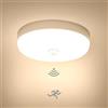Combuh 15W Plafoniera con Sensore di Movimento Indoor, Tonda Soffitto Lampada con Rivelatore, Lampadari LED con Motion Sensori Automatica, IP56 Impermeabile per Corridoio e Garage