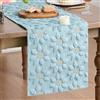 Artoid Mode Morbido peluche velluto finta pelliccia blu girasole primavera runner da tavolo estate cucina tavolo vacanza decorazione festa 33 x 183 cm