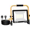 SKYWORLD Faretto LED da Cantiere 50W 5000LM, Super luminoso Faro LED Portatile, IP66 Impermeabile Lavoro da Campeggio Lamp con Staffa Pieghevole per Giardino Cantiere Lavori Esterno, Interno