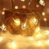 GoldRock Catena luminosa a LED, 3 m, 20 LED, a forma di cuore, per regali, San Valentino, matrimonio