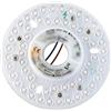 HAOLEDI Kit di ricambio per ventola da soffitto LED 12,5 cm 18 W PCB 3000 K 2340 lm 100-265 V ETL (bianco caldo 3000 K)